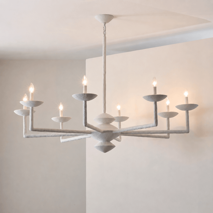 Sculptural lampadario in composito di gesso