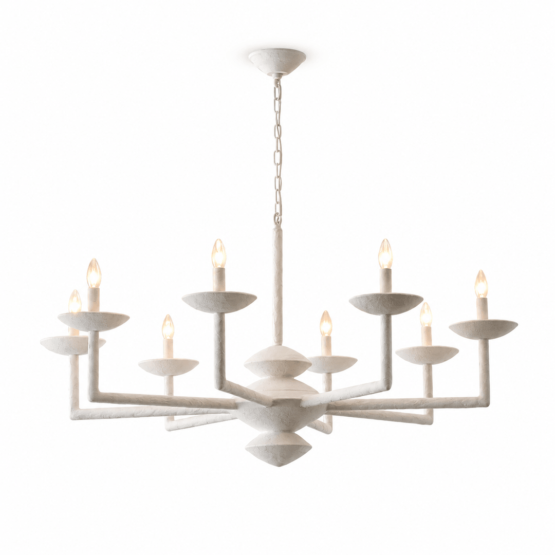 Sculptural lampadario in composito di gesso