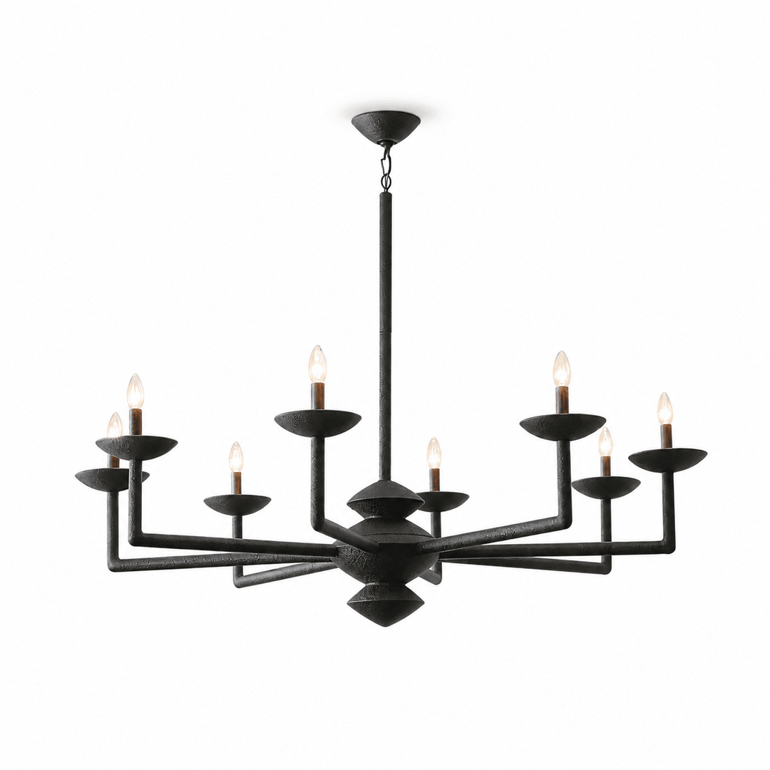 Sculptural lampadario in composito di gesso