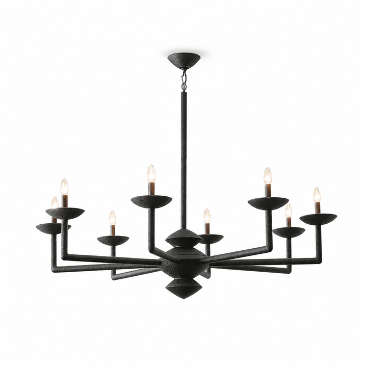 Sculptural lampadario in composito di gesso