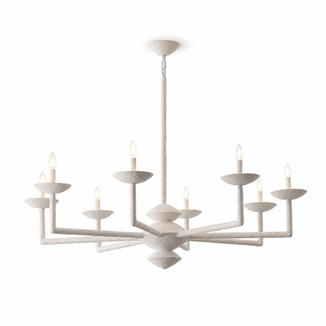 Sculptural lampadario in composito di gesso