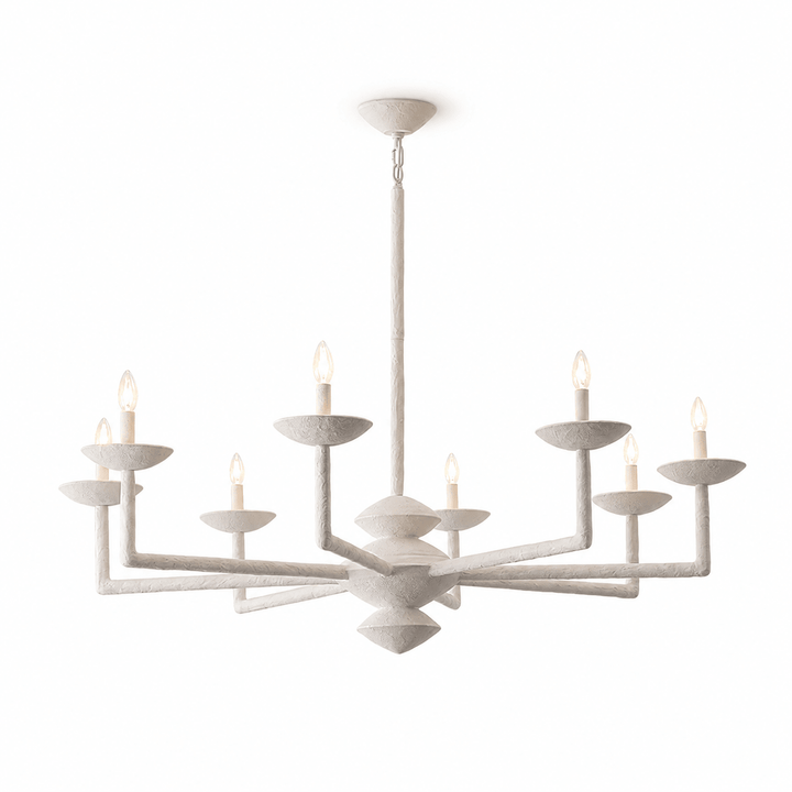 Sculptural lampadario in composito di gesso