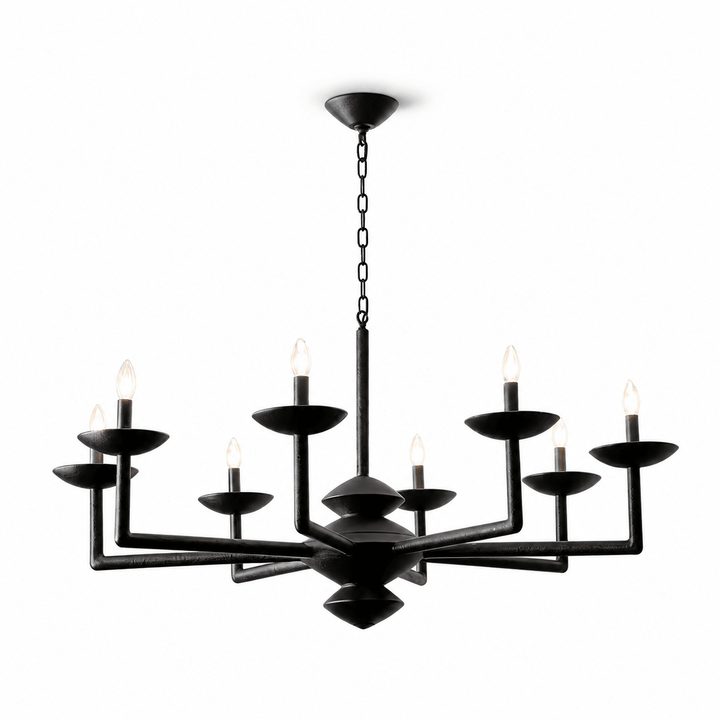 Sculptural lampadario in composito di gesso