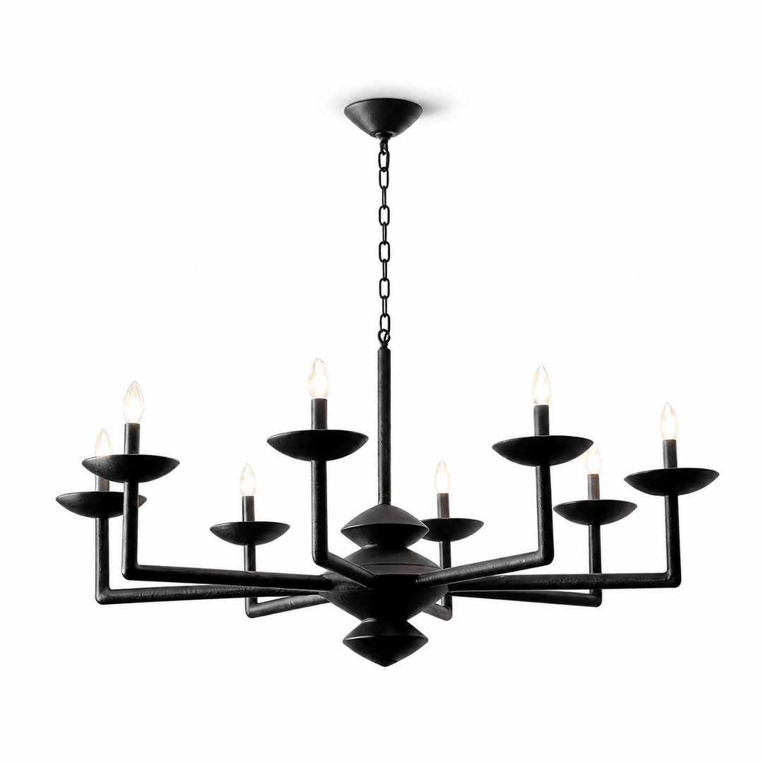 Sculptural lampadario in composito di gesso
