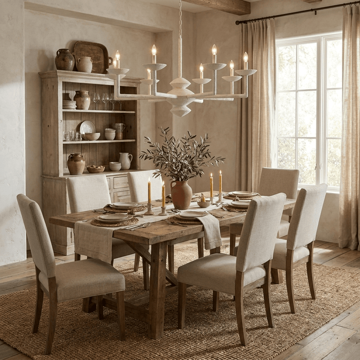 Sculptural lampadario in composito di gesso