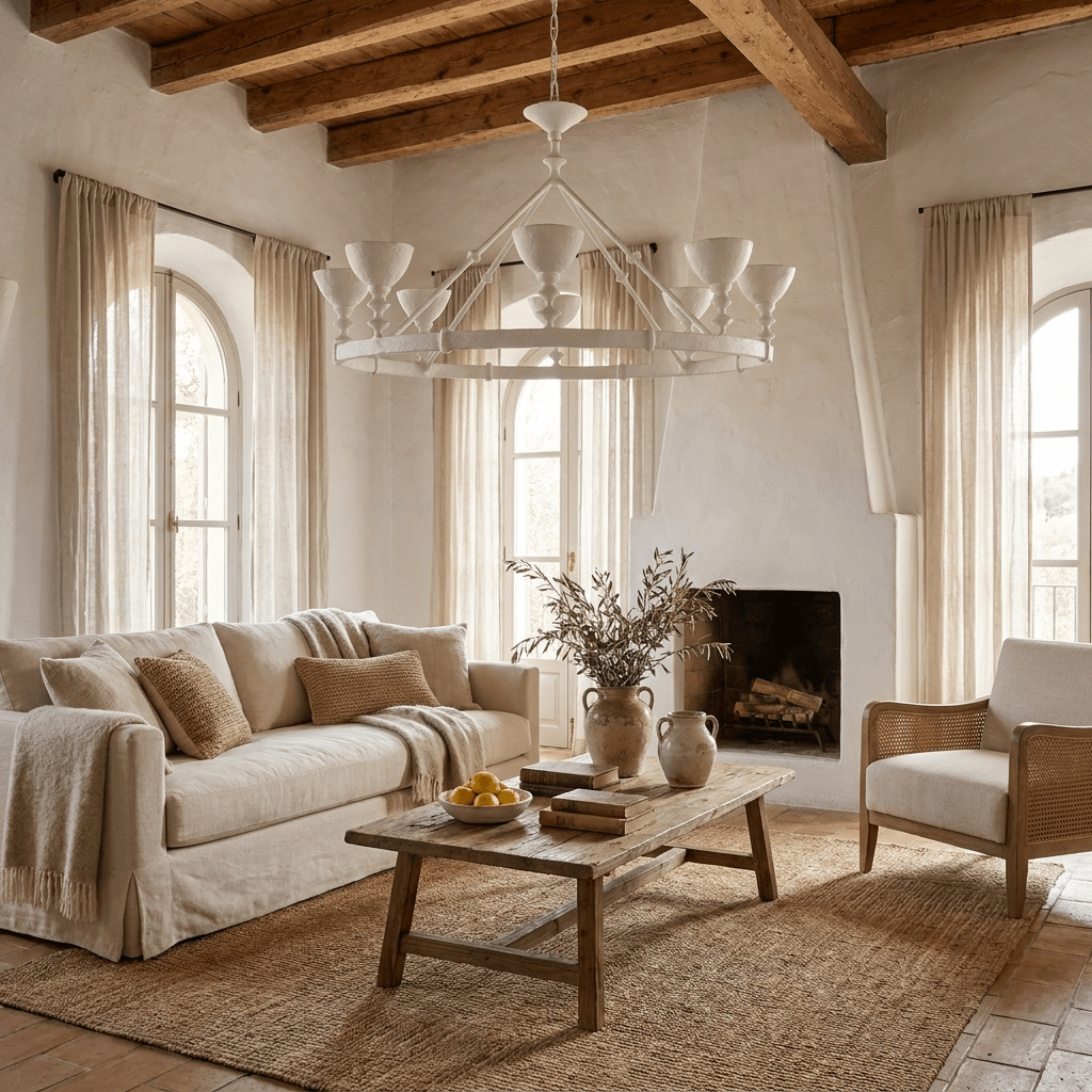 Lampadario Chalice in gesso con struttura scultorea