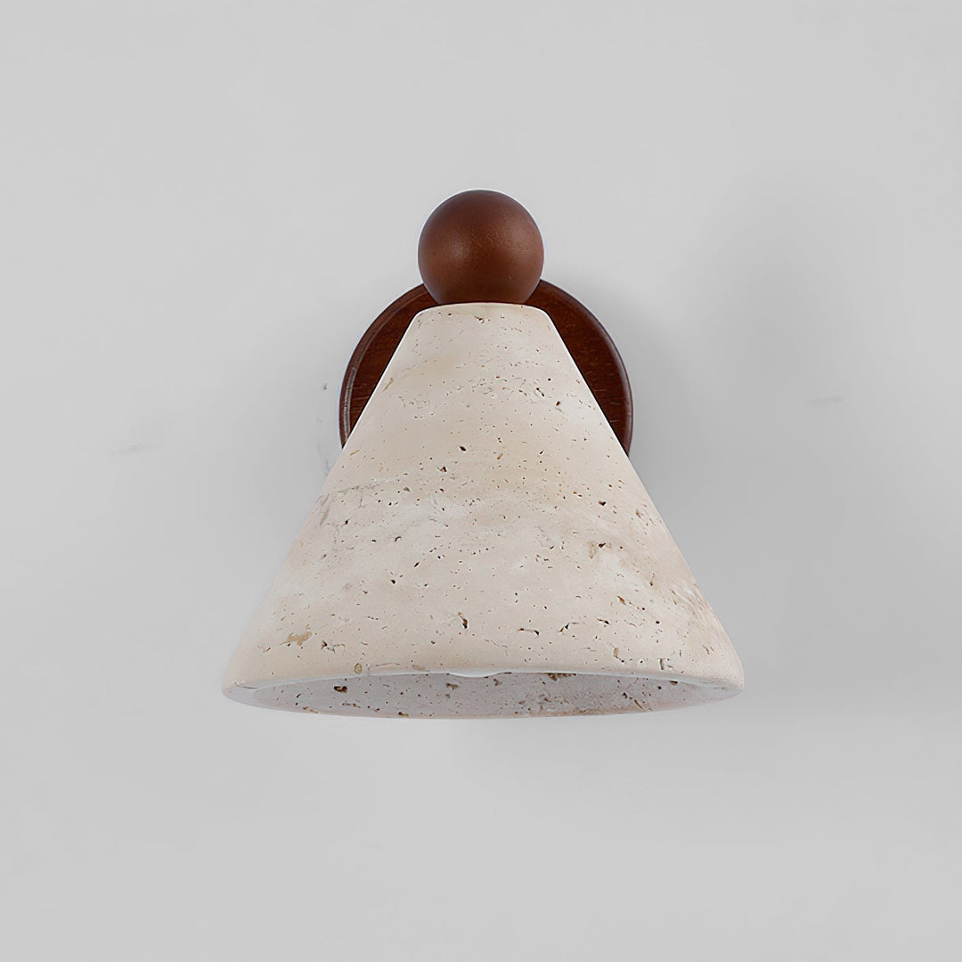 Basil travertino lampada da parete