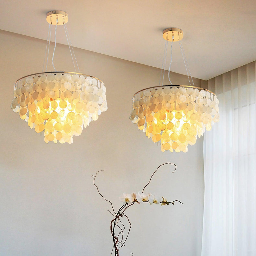 Esileth lampadario Guscio Postmoderno lusso con Sonagli a Vento