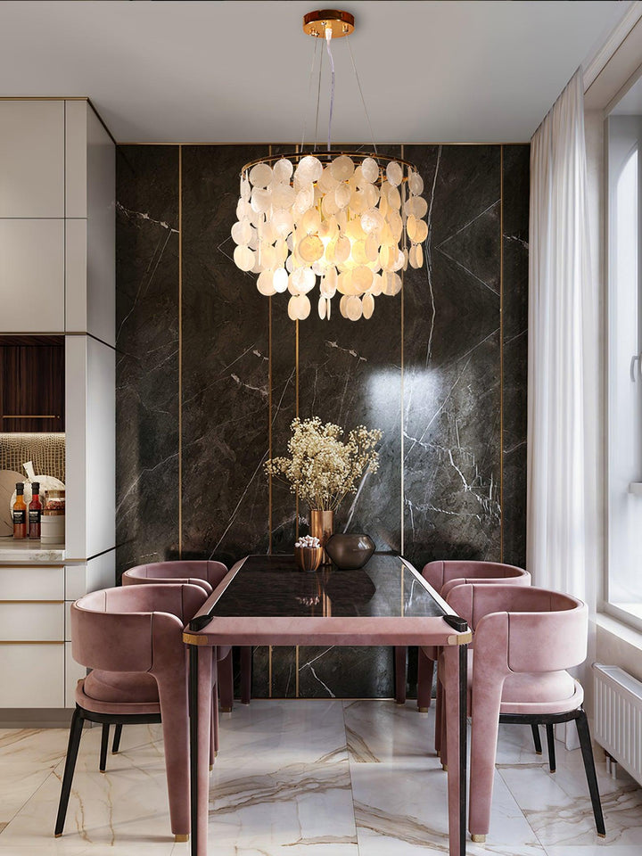 Esileth lampadario Guscio Postmoderno lusso con Sonagli a Vento