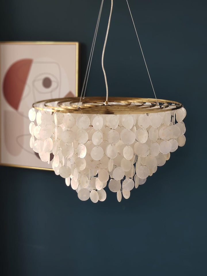 Esileth lampadario Guscio Postmoderno lusso con Sonagli a Vento