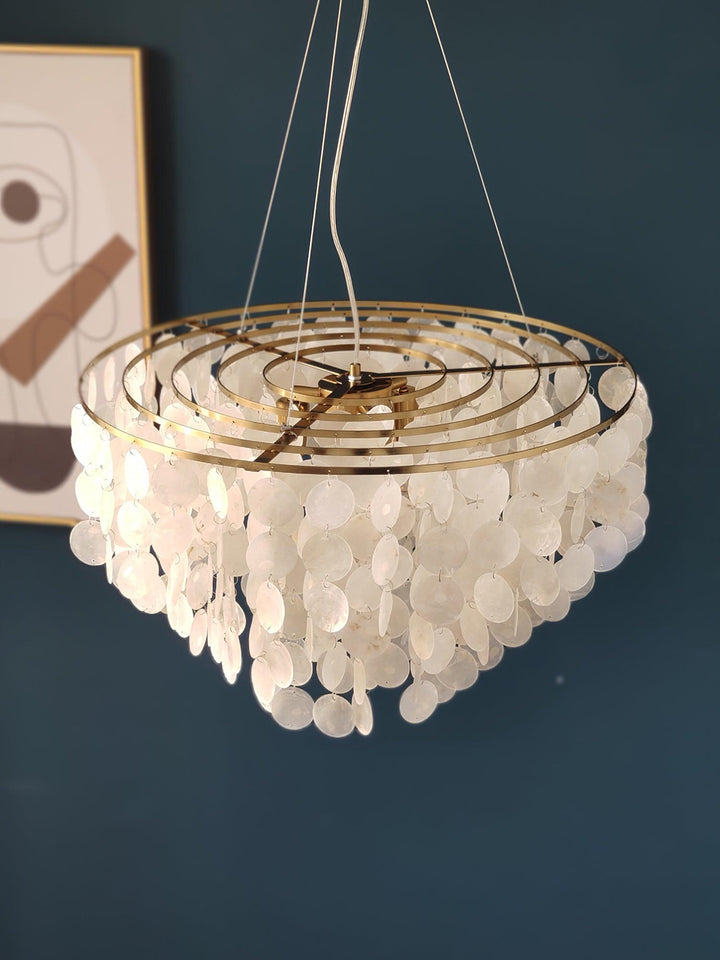 Esileth lampadario Guscio Postmoderno lusso con Sonagli a Vento