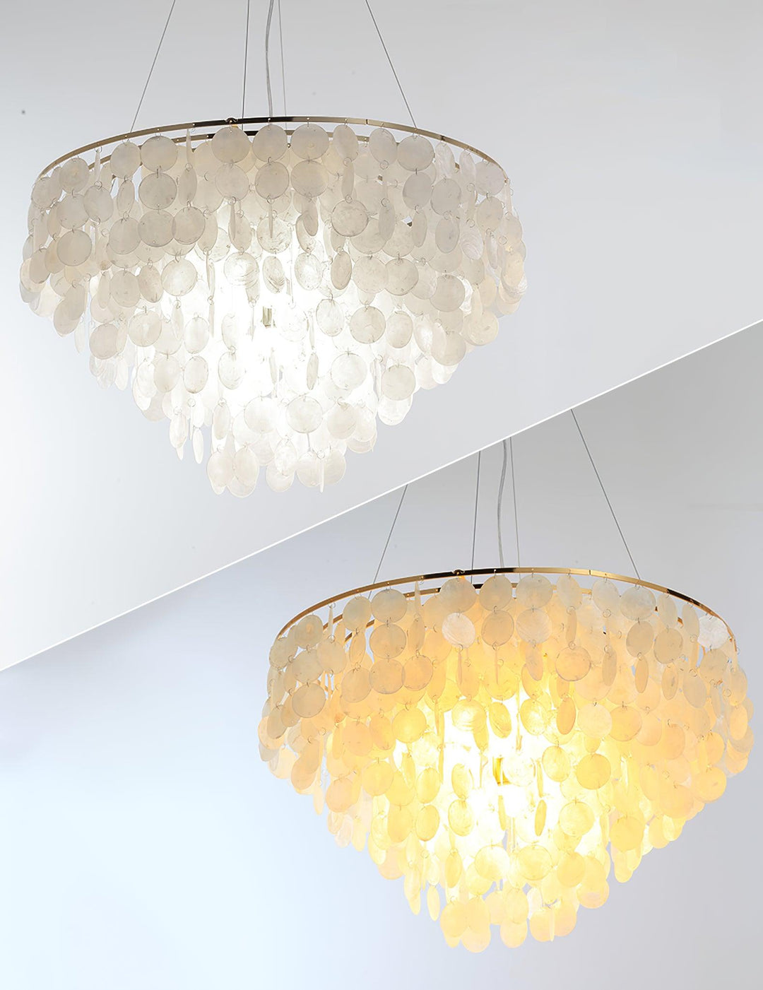 Esileth lampadario Guscio Postmoderno lusso con Sonagli a Vento