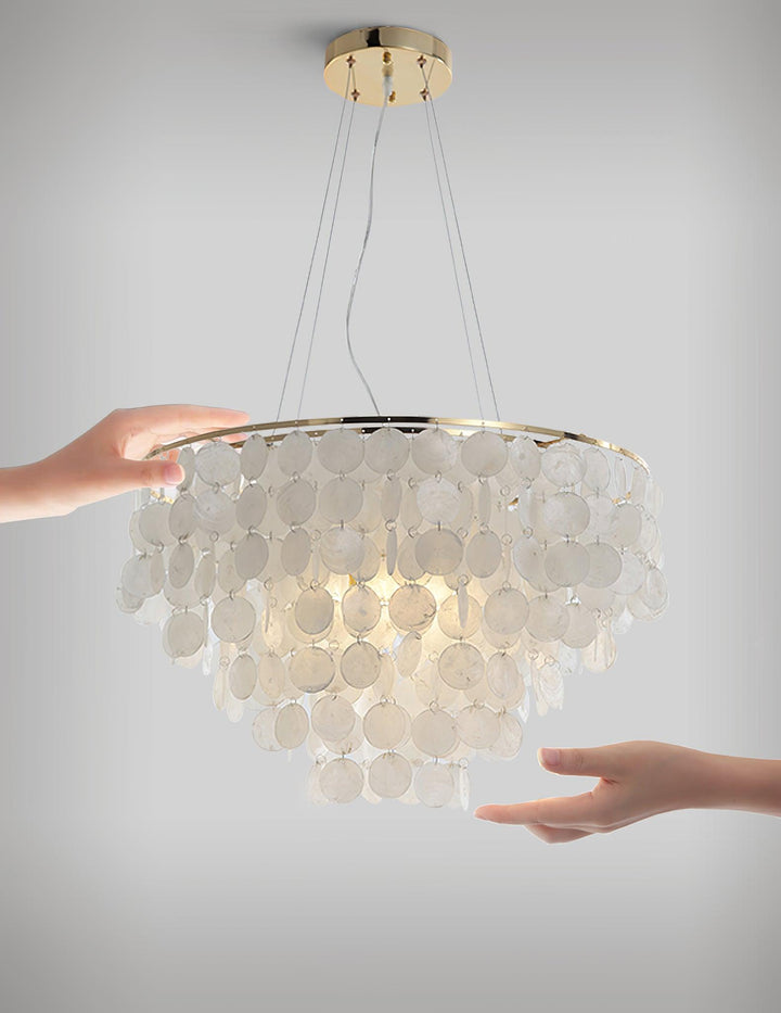 Esileth lampadario Guscio Postmoderno lusso con Sonagli a Vento