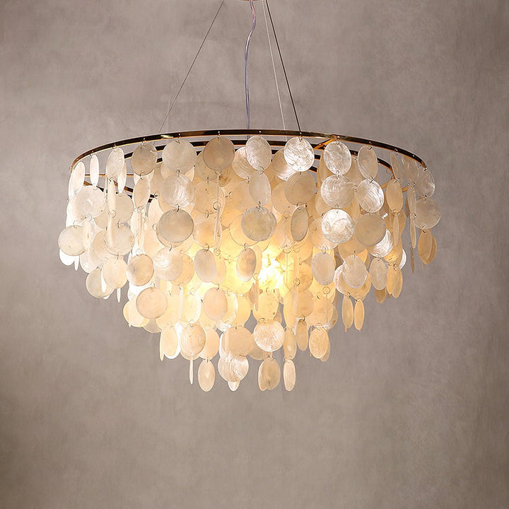 Esileth lampadario Guscio Postmoderno lusso con Sonagli a Vento