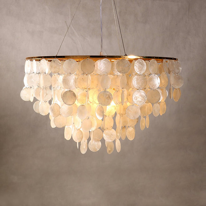 Esileth lampadario Guscio Postmoderno lusso con Sonagli a Vento