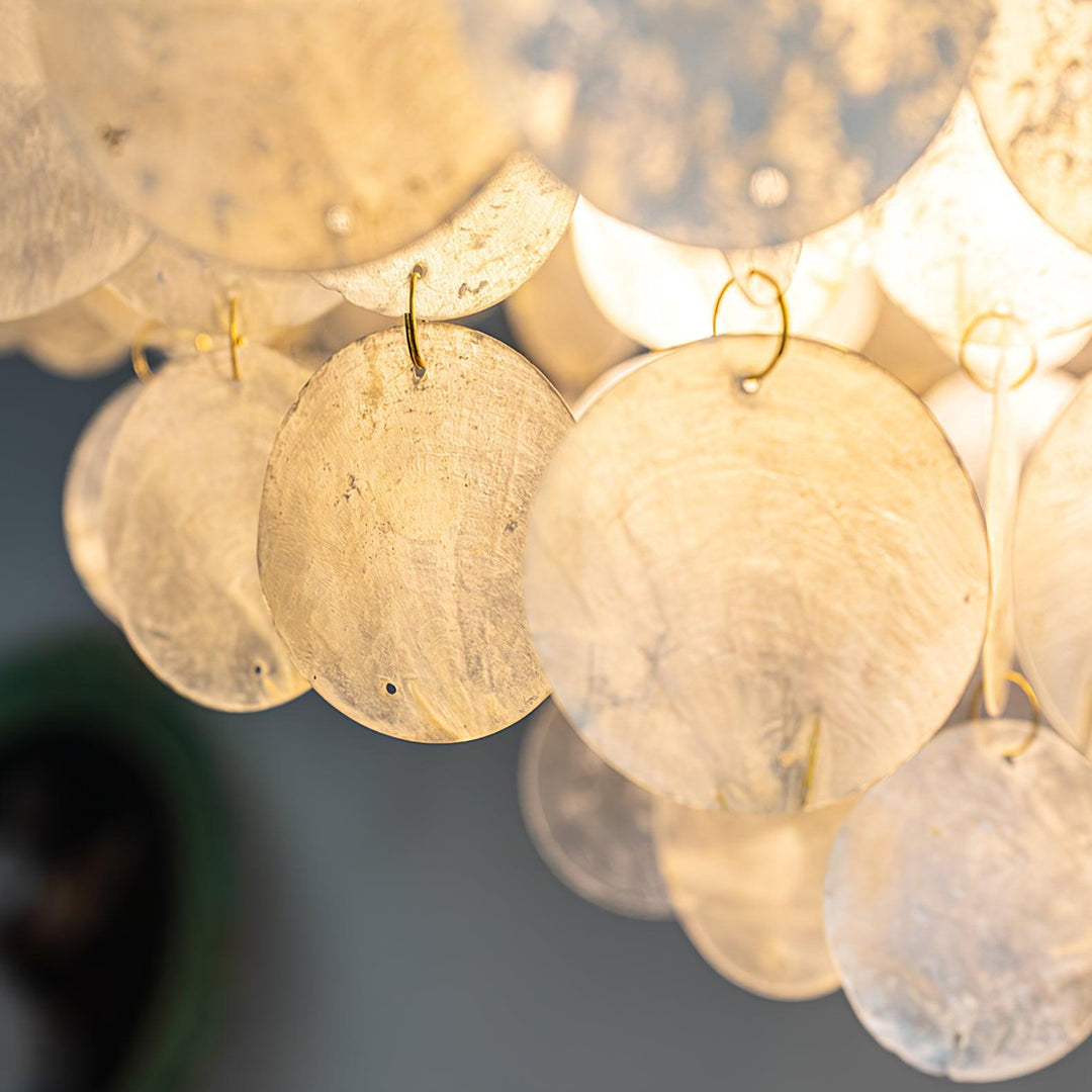 Esileth lampadario Guscio Postmoderno lusso con Sonagli a Vento