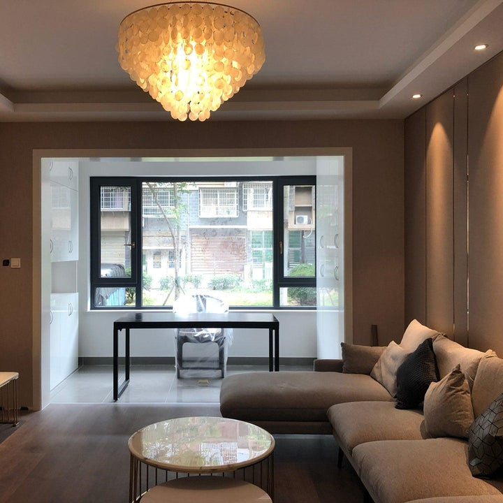 Esileth lampadario Guscio Postmoderno lusso con Sonagli a Vento