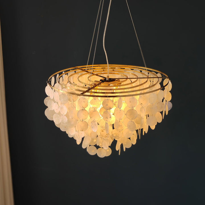 Esileth lampadario Guscio Postmoderno lusso con Sonagli a Vento