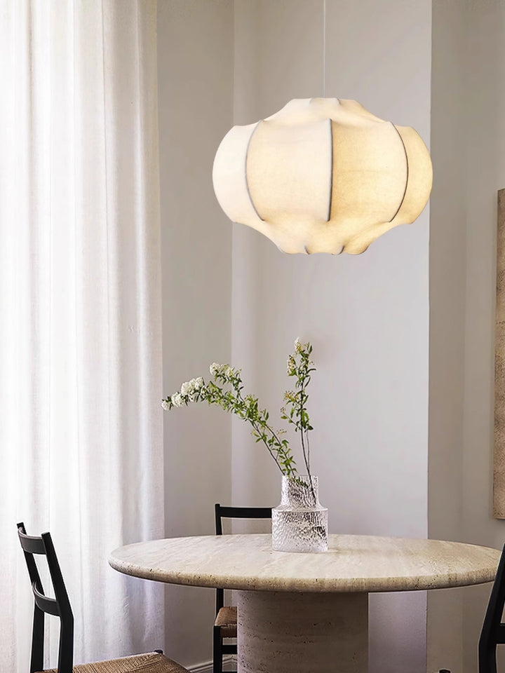 Vaelorin lampada a sospensione Sableth Silken Lotus in Seta