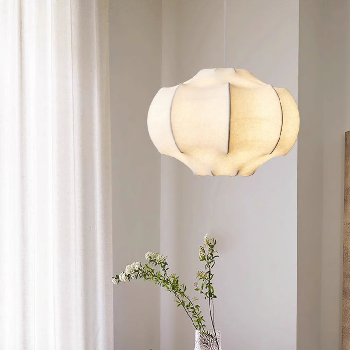 Vaelorin lampada a sospensione Sableth Silken Lotus in Seta