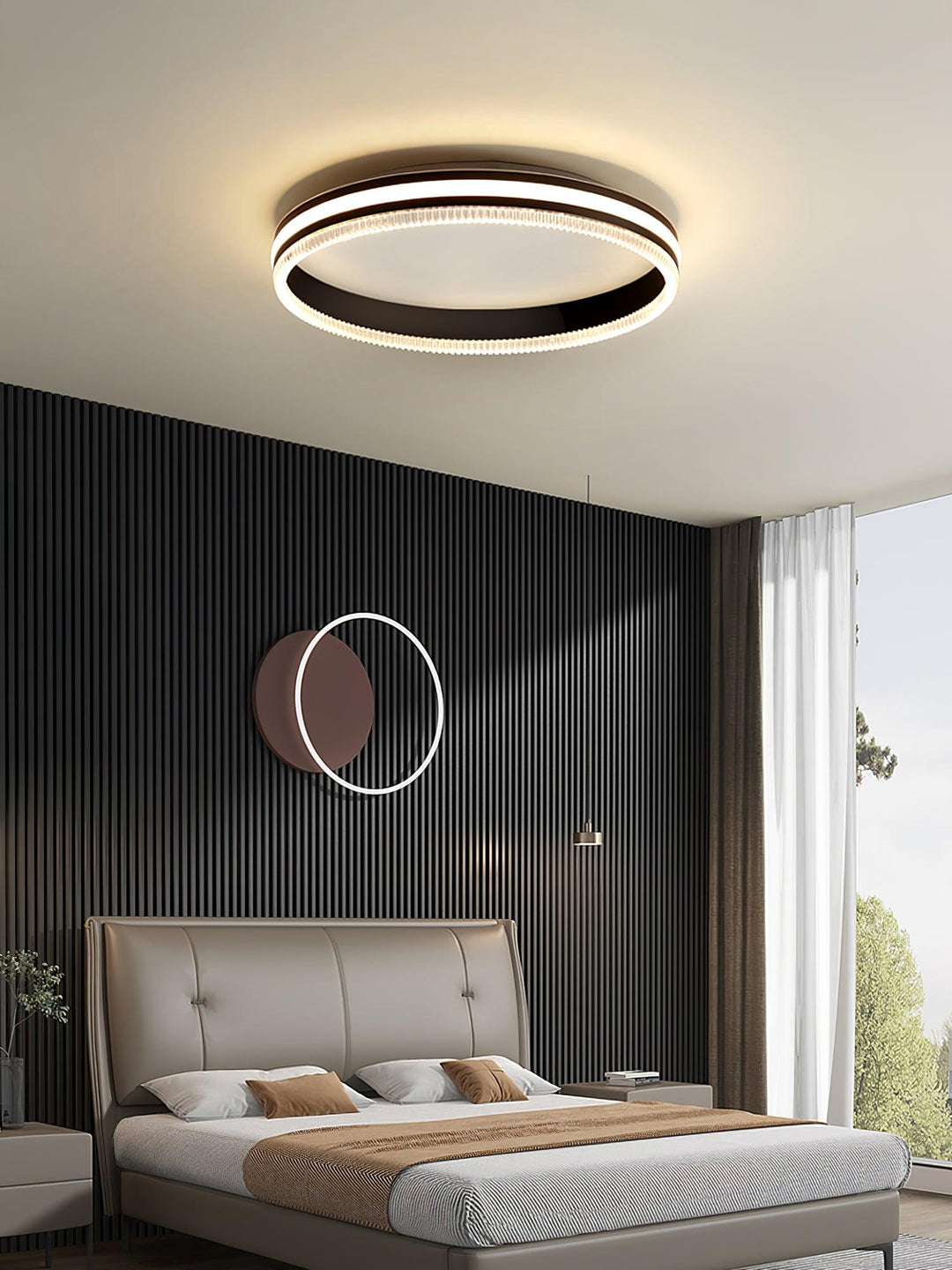 Eclipse lampada da soffitto moderna in acrilico