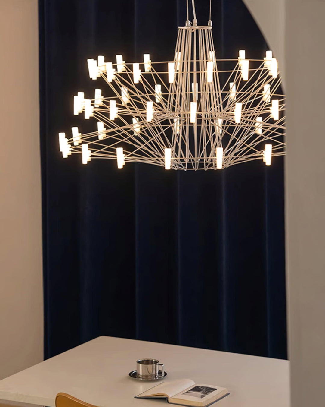 Orinenine lampadario Sky Ballet Acciaio Inox Acrilico moderno