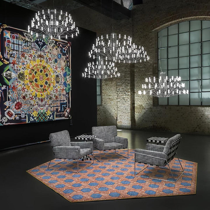 Orinenine lampadario Sky Ballet Acciaio Inox Acrilico moderno