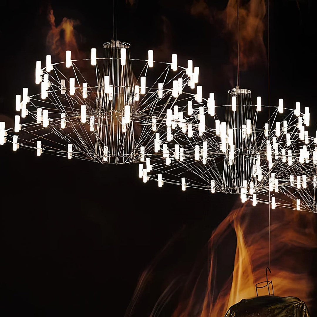Orinenine lampadario Sky Ballet Acciaio Inox Acrilico moderno