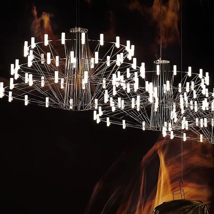 Orinenine lampadario Sky Ballet Acciaio Inox Acrilico moderno
