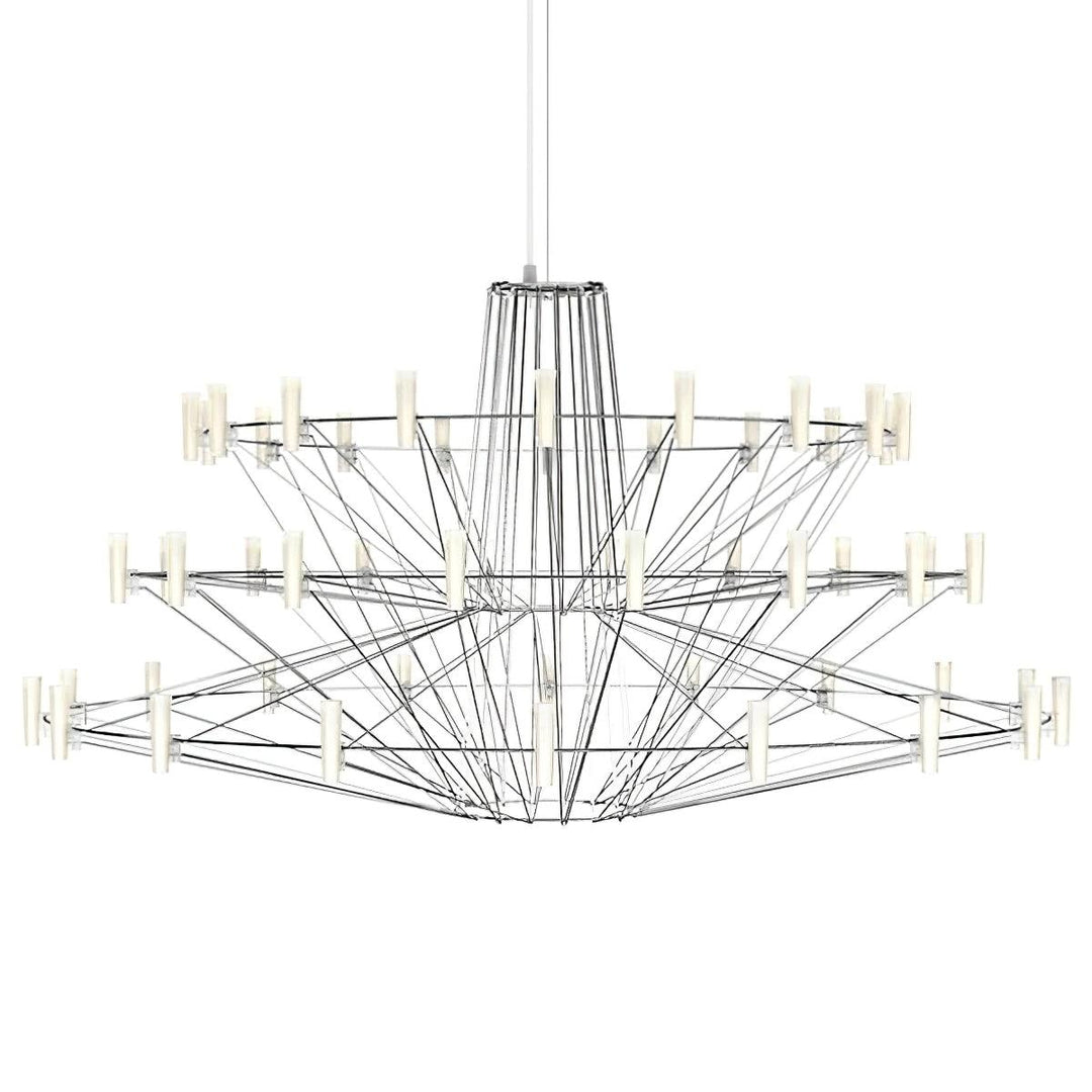 Orinenine lampadario Sky Ballet Acciaio Inox Acrilico moderno