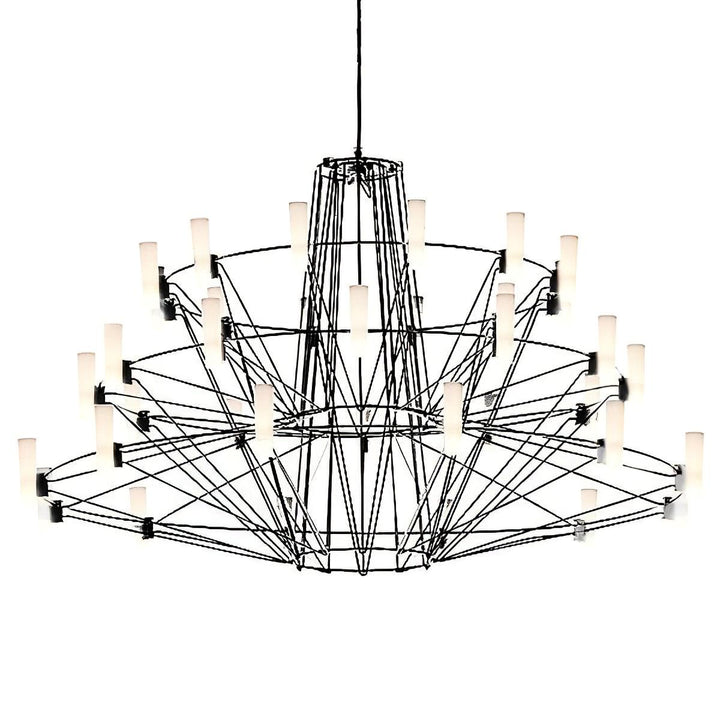 Orinenine lampadario Sky Ballet Acciaio Inox Acrilico moderno