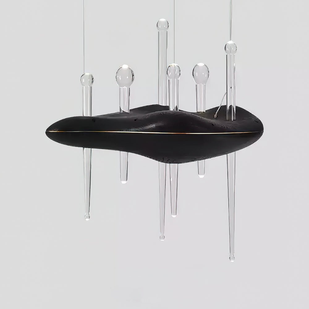 Umare lampada a sospensione Whimsical in legno e vetro