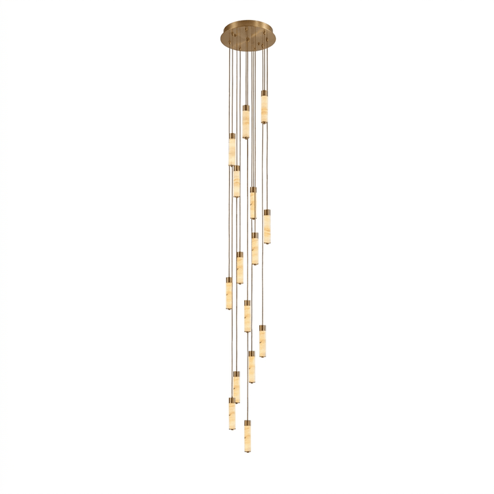 Aveneira lampadario colonna in alabastro