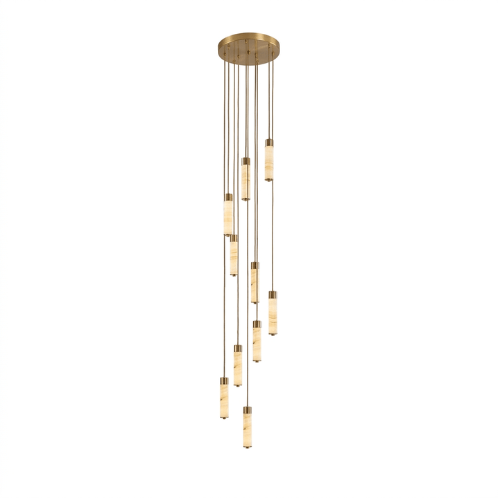 Aveneira lampadario colonna in alabastro
