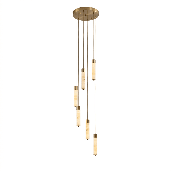 Aveneira lampadario colonna in alabastro