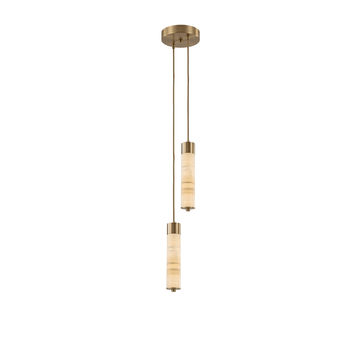 Aveneira lampadario colonna in alabastro