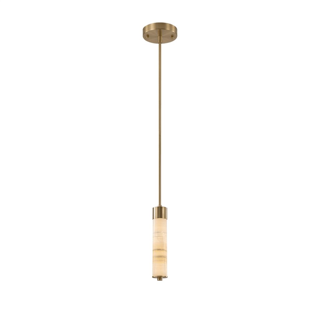Aveneira lampadario colonna in alabastro