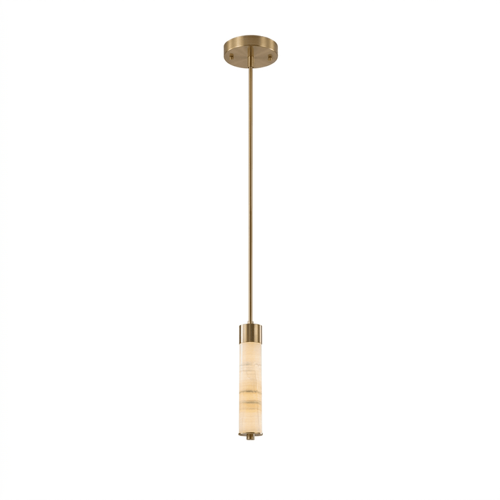 Aveneira lampadario colonna in alabastro