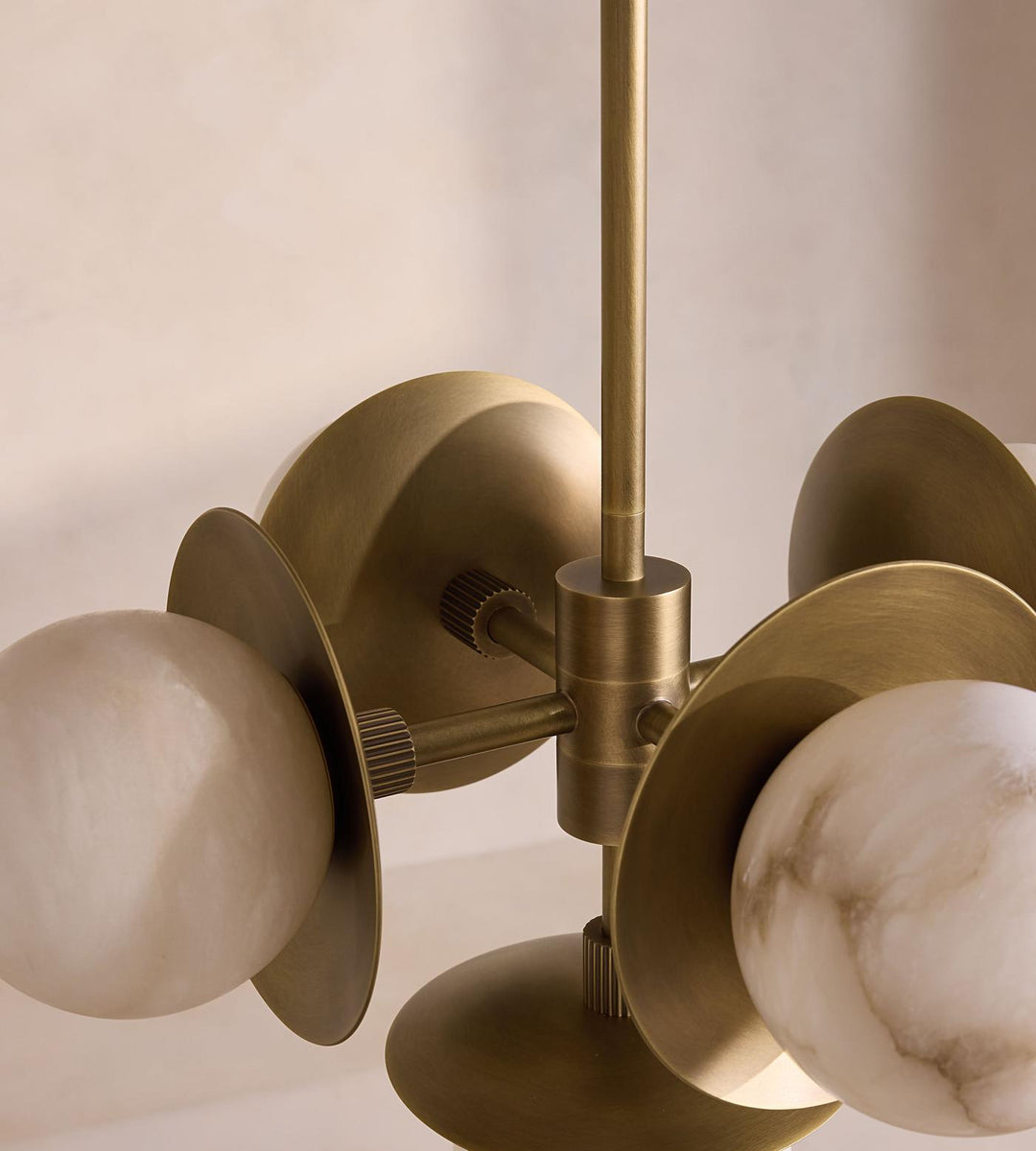 Avenoian lampadario alabastro Orb a globo