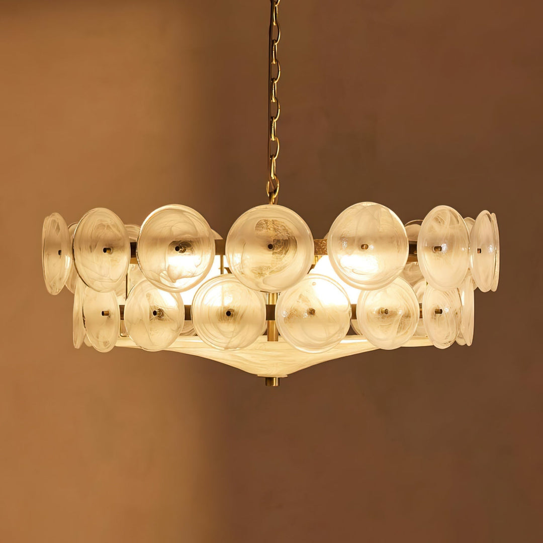 Eirinena lampadario Murano in vetro antico