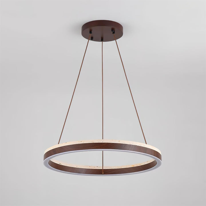 Loren lampadario travertino Geometry Ring