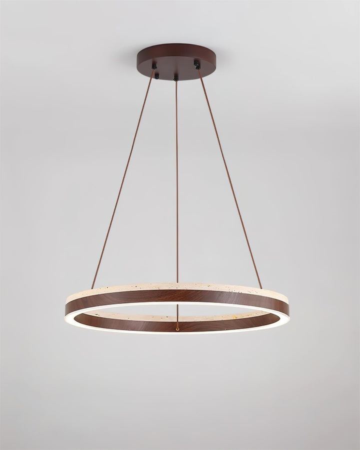 Loren lampadario travertino Geometry Ring