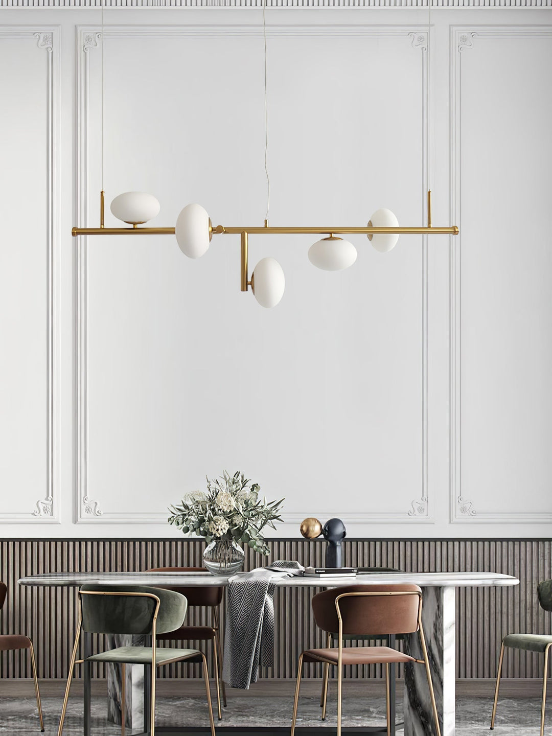 Balance lampadario in vetro moderno