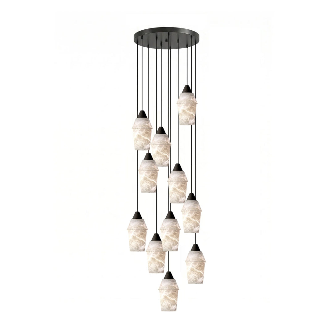 Cyranne alabastro grappolo lampadario