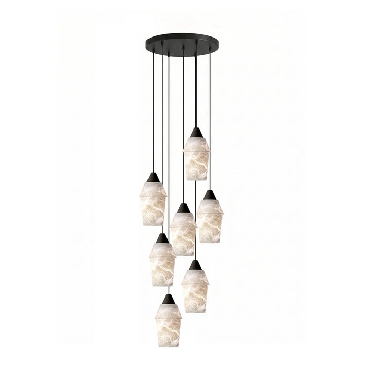 Cyranne alabastro grappolo lampadario