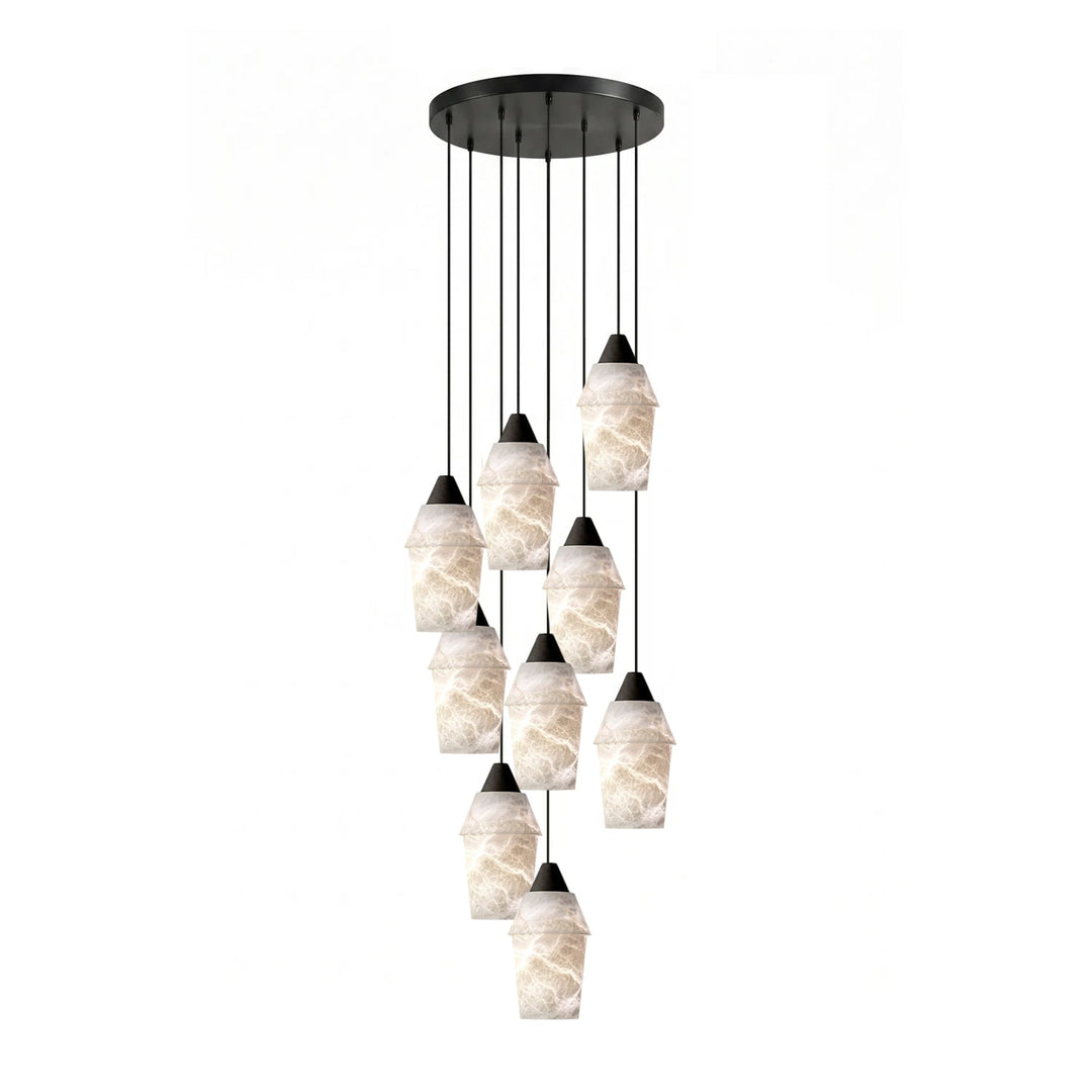 Cyranne alabastro grappolo lampadario