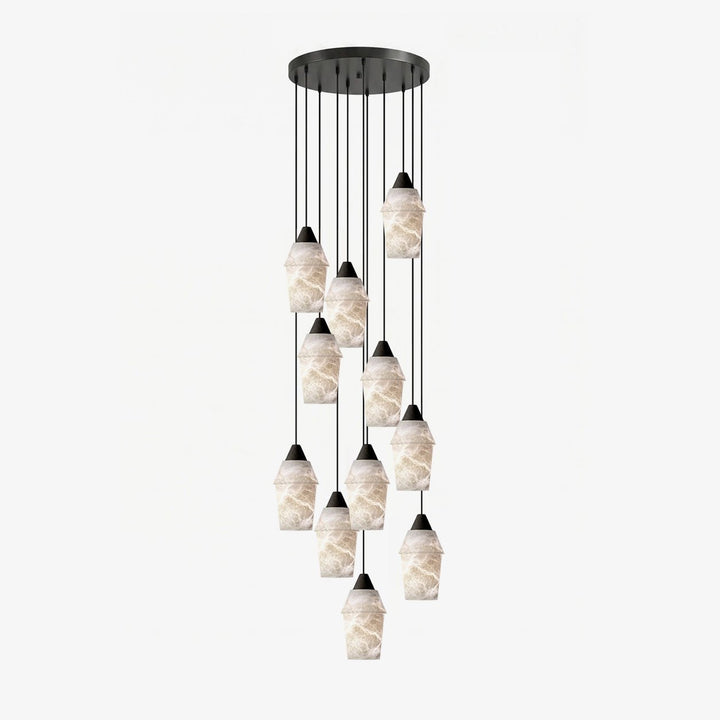 Cyranne alabastro grappolo lampadario