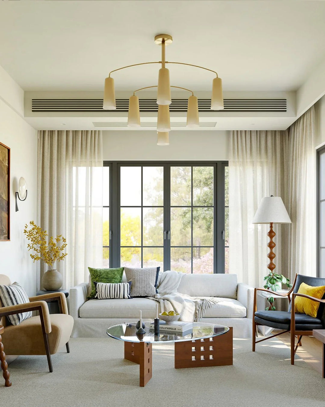 Spiral lampadario Tiered