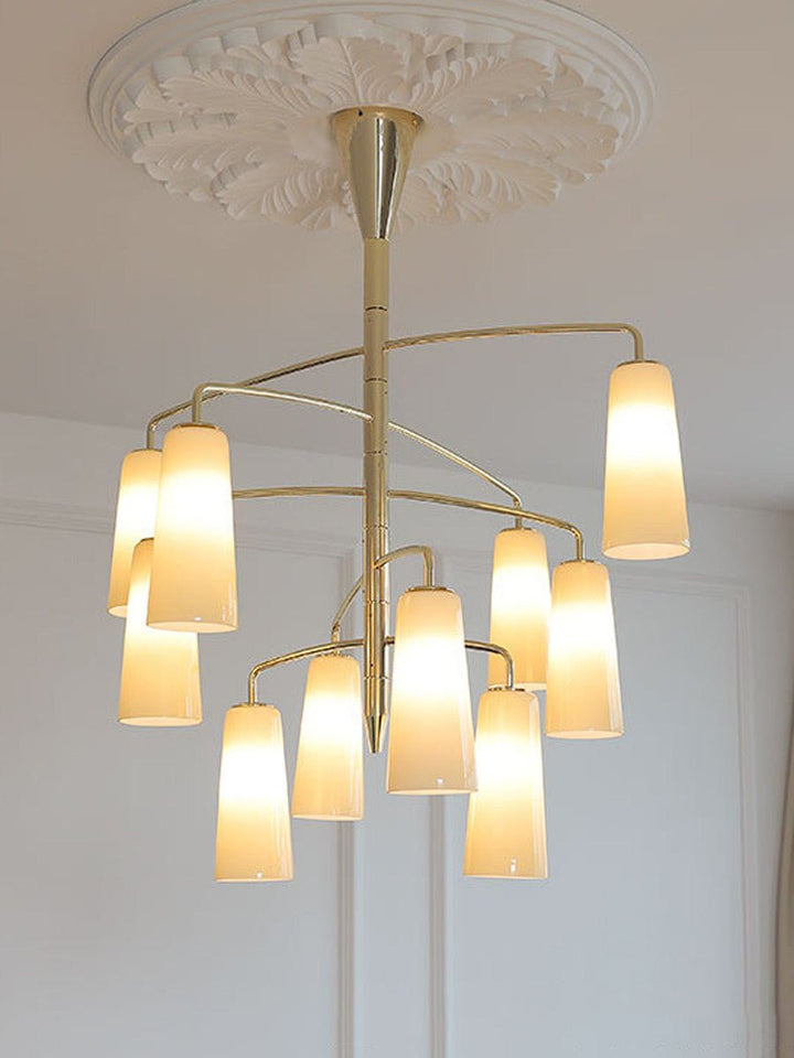 Spiral lampadario Tiered