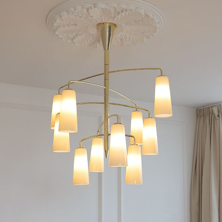 Spiral lampadario Tiered